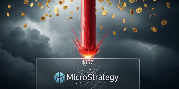 MicroStrategy MSTR teste un support décisif à 157$ tandis que lentreprise achète massivement du Bitcoin Vers un effondrement ou un rebond spectaculaire  Analyse complète   Viral Mag