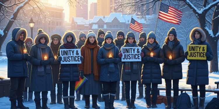 À Minneapolis un millier de personnes ont manifesté contre les opérations de la police de limmigration jugées inhumaines après deux décès tragiques Témoignages poignants et colère palpable dans les rues glaciales   Viral Mag