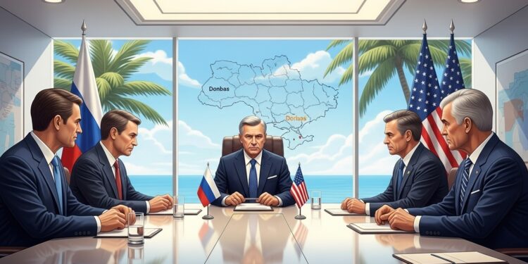 Négociations Cruciales à Miami pour la Paix en Ukraine - Viral Mag À Miami lémissaire russe Kirill Dmitriev discute avec des responsables américains pour mettre fin au conflit en Ukraine Une pause sur Kiev et des enjeux territoriaux majeurs les détails dune étape décisive Viral Mag