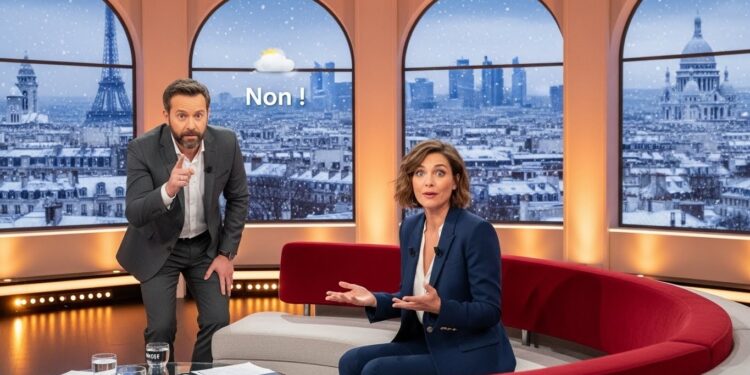 Découvrez le moment tendu dans C à vous où Laurent Romejko a sèchement corrigé Anne Élisabeth Lemoine sur la neige à Paris Un échange cash qui a marqué les téléspectateurs    Viral Mag