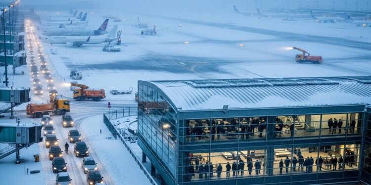Dimportantes chutes de neige paralysent Paris  15 de vols annulés à Roissy et Orly bouchons records et transports en commun perturbés Découvrez limpact complet de cet épisode hivernal intense   Viral Mag