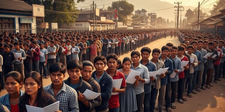 Népal : Ruée des Jeunes sur les Postes Temporaires de Police - Viral Mag Au Népal des dizaines de milliers de jeunes sans emploi se bousculent pour devenir policiers temporaires avant les élections du 5 mars Décryptage dune crise sociale profonde Viral Mag