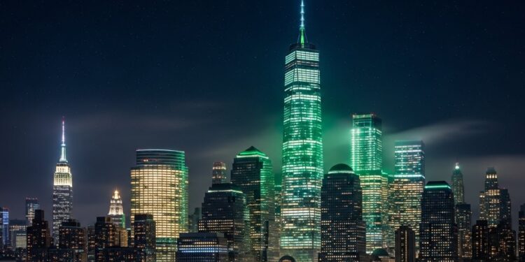 Découvrez pourquoi le One World Trade Center et dautres sites emblématiques de New York ont brillé en vert en janvier 2026 pour célébrer le Muslim American Heritage Month une première historique dans lÉtat   Viral Mag