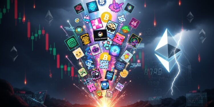 Les ventes NFT bondissent de 102 à 1225 millions de dollars cette semaine malgré la faiblesse du marché crypto Ethereum domine Bitcoin surprend avec un record à 137 M$ Décryptage complet   Viral Mag