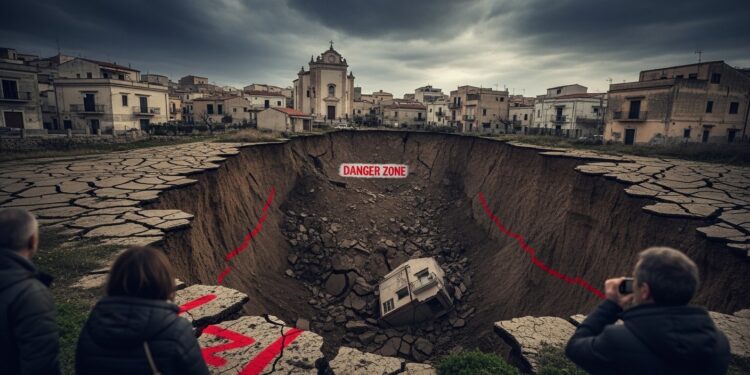 Niscemi en Péril : Glissement de Terrain Menace une Ville Sicilienne - Viral Mag À Niscemi en Sicile un glissement de terrain spectaculaire a évacué 1500 personnes Entre peur incertitude et avertissement climatique découvrez le drame humain et les enjeux géologiques actuels Viral Mag