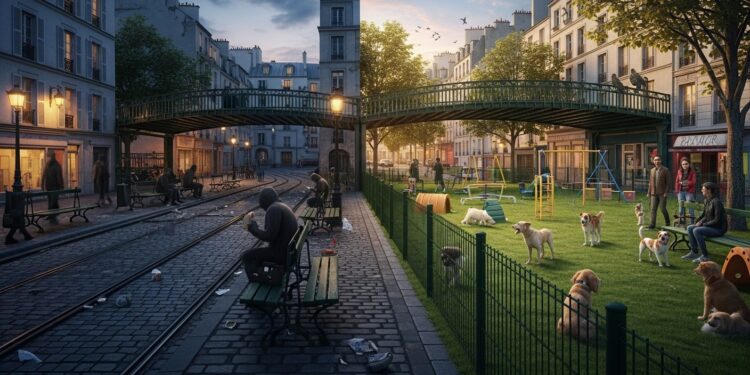 Dans le XVIIIe arrondissement le square Louise de Marillac miné par trafics et insécurité va se transformer en parc canin dici lété 2026 pour reconquérir lespace public et redonner vie au quartier   Viral Mag