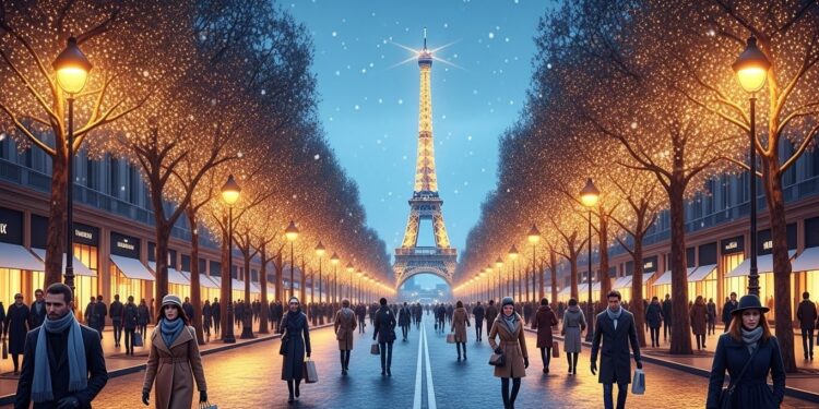 Découvrez Paris en décembre  illuminations des Champs Élysées marchés de Noël enchanteurs activités hivernales et budget détaillé pour un séjour inoubliable dans la Ville Lumière   Viral Mag