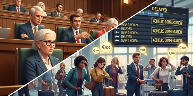 Le Parlement européen rejette fermement la baisse des indemnités pour vols retardés maintenant jusquà 600 euros dès 3 heures Une victoire pour les passagers face aux compagnies aériennes   Viral Mag