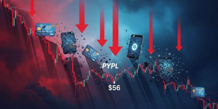 Laction PayPal touche un seuil décisif à environ 56 $ avec des analystes alertant sur des risques majeurs Concurrence accrue et croissance ralentie menacent elles lavenir du géant fintech  Découvrez lanalyse complète   Viral Mag