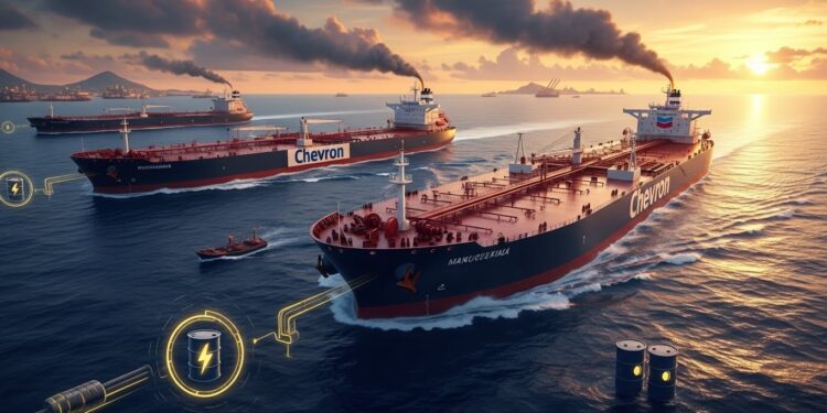 Pétrole Vénézuélien : Trois Navires Chevron En Route Vers Les États-Unis - Viral Mag Découvrez comment Chevron continue dexporter du brut vénézuélien vers les USA malgré les sanctions et le blocus naval américain avec une accumulation croissante des stocks au Venezuela Viral Mag