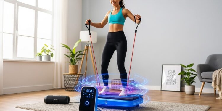 Découvrez la plateforme vibrante oscillante WeightWorld en promo à 90€  muscler tonifier et se remettre en forme facilement chez soi avec 99 niveaux et bandes de résistance Un bon plan bien être 2026 à saisir    Viral Mag