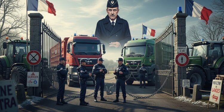 Dans les Landes une commissaire de police écartée après une action agricole symbolique devant la préfecture Le syndicat dénonce une décision arbitraire du préfet Gilles Clavreul Détails et enjeux   Viral Mag