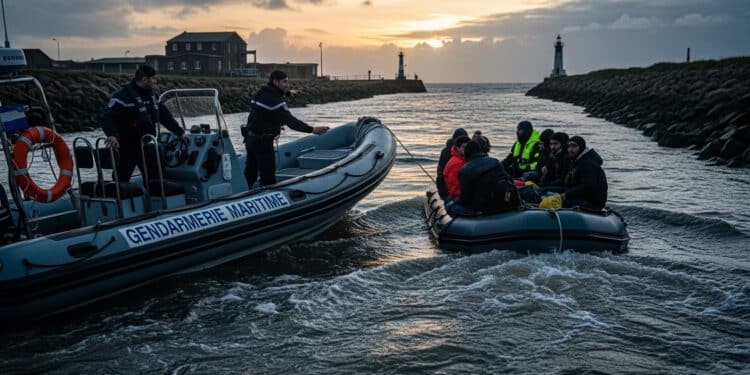 Découvrez la première interception dun canot clandestin sur le canal de lAa à Gravelines par les gendarmes français marquant lapplication dune nouvelle doctrine pour stopper les traversées dangereuses de la Manche vers le Royaume Uni   Viral Mag