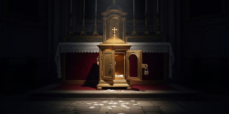 À Rouen le tabernacle de léglise Saint Sever a été forcé dans la nuit Hosties consacrées ciboire et lunule volés Un acte de sacrilège qui bouleverse la communauté catholique locale   Viral Mag