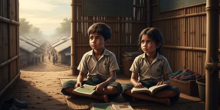 Dans les camps de Coxs Bazar lavenir de 300 000 enfants rohingyas est menacé par un accès très limité à léducation Découvrez les défis quotidiens les espoirs fragiles et les obstacles insurmontables   Viral Mag