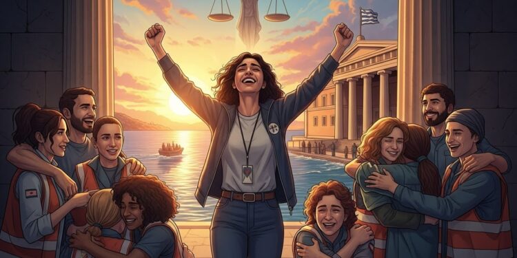 La militante syrienne Sarah Mardini et 23 bénévoles acquittés à Lesbos des accusations de trafic de migrants après sept ans de procédure Une décision saluée par les ONG   Viral Mag