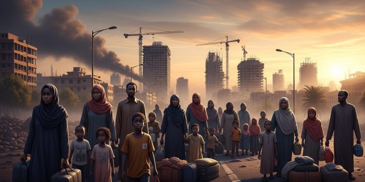 Plus de 3 millions de Soudanais sont rentrés chez eux fin 2025 malgré les combats persistants Retour massif à Khartoum après la reprise par larmée  lespoir renaît dans un pays ravagé par près de trois ans de conflit   Viral Mag