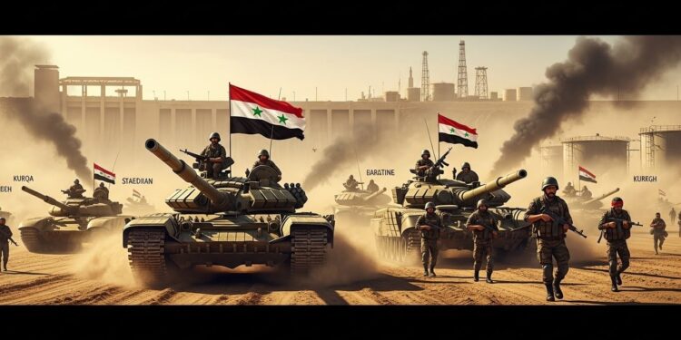 Larmée syrienne avance dans le nord est reprenant Tabqa le barrage de lEuphrate et les champs dal Omar aux forces kurdes malgré appels US et français à stopper loffensive Tensions et enjeux majeurs   Viral Mag