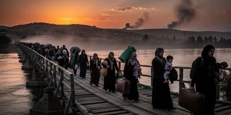 En Syrie des milliers de civils fuient une zone kurde avant lexpiration dun ultimatum de larmée de Damas Tensions explosives entre forces kurdes et gouvernement   Viral Mag