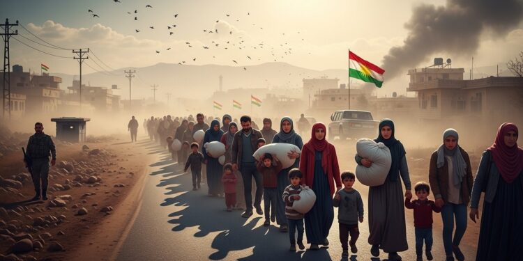 Syrie : Plus de 134 000 Déplacés dans le Nord-Est Après Affrontements - Viral Mag Plus de 134 000 personnes fuient les combats entre forces gouvernementales et kurdes dans le nord est syrien LONU alerte sur une crise humanitaire urgente à Hassaké et Kobané Décryptage complet Viral Mag