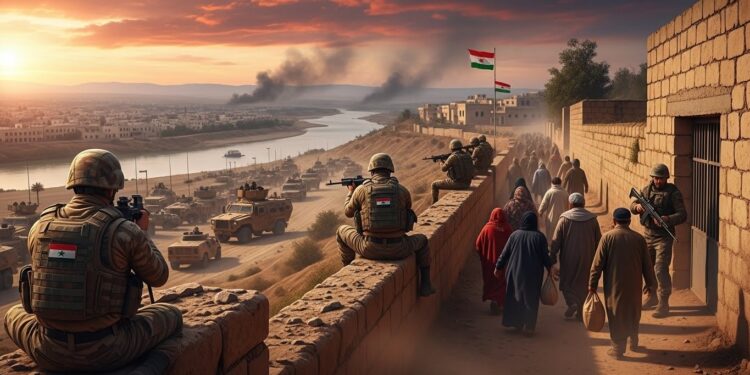 Larmée syrienne ouvre un couloir humanitaire pour les civils avant de reprendre des zones aux forces kurdes près de Deir Hafer Tensions post Alep et blocage de laccord dintégration de mars 2025   Viral Mag