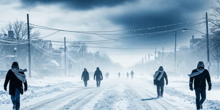 Tempête Hivernale Majeure aux États-Unis : Froid Extrême et Chaos - Viral Mag Une puissante tempête hivernale frappe les États Unis avec neige abondante verglas et jusquà 45°C Coupures délectricité vols annulés et états durgence découvrez les impacts et prévisions Viral Mag
