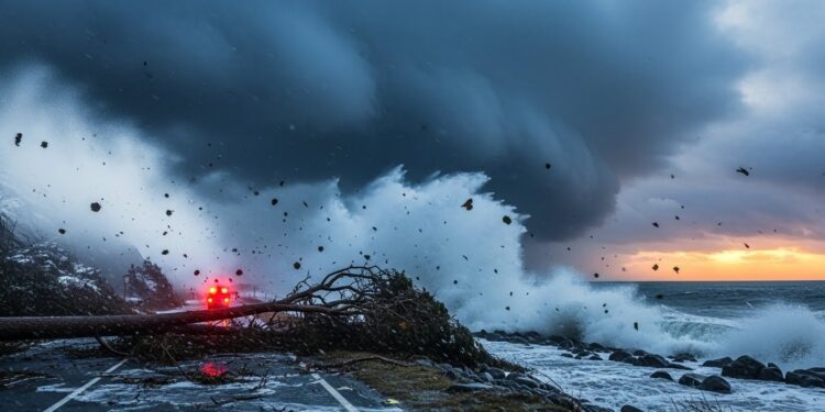 LEurope fait face à de violentes tempêtes  Goretti dévaste le Royaume Uni et la France avec des vents records Elli paralyse lAllemagne sous la neige Coupures électriques et transports chaotiques   Viral Mag