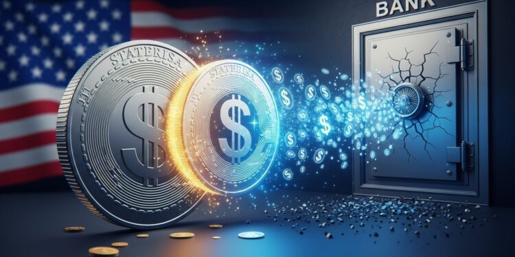Tether dévoile USA₮ stablecoin 100 régulé aux États Unis Standard Chartered alerte  jusquà 100 milliards de dollars pourraient quitter les banques Quel impact sur le système financier    Viral Mag