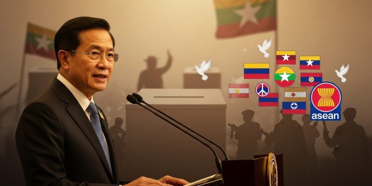 Thaïlande Espère une Transition Pacifique Après les Élections Birmanes - Viral Mag Le ministre thaïlandais des Affaires étrangères voit dans les élections birmanes un possible début de transition vers la paix durable malgré les critiques internationales sur ce scrutin controversé organisé par la junte Viral Mag