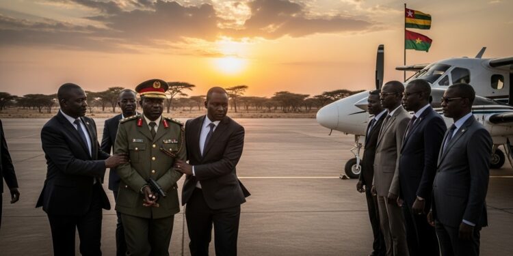 Togo Livre Damiba au Burkina : Un Tournant Stratégique - Viral Mag Le Togo extradite Paul Henri Sandaogo Damiba vers le Burkina Faso renforçant ses liens avec les juntes sahéliennes pour des gains sécuritaires et économiques Décryptage des enjeux régionaux Viral Mag