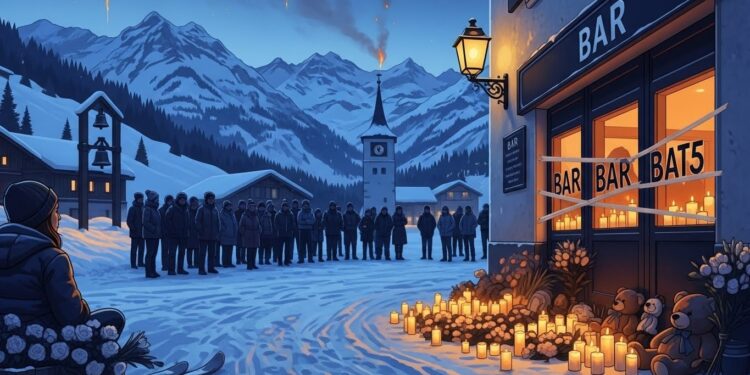 La Suisse observe une minute de silence pour les 40 victimes de lincendie du bar Le Constellation à Crans Montana Un drame qui touche 19 nationalités et soulève de nombreuses questions sur la sécurité   Viral Mag