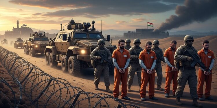 Les États Unis ont transféré 150 hauts responsables de lEI dont des Européens de Syrie vers lIrak pour sécuriser les détenus face aux tensions Un premier pas vers 7000 prisonniers   Viral Mag