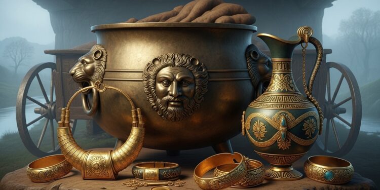 Découvrez le trésor celte de Lavau joyau archéologique majeur exposé depuis janvier 2026 à Troyes  chaudron monumental torque en or et secrets dun prince du Ve siècle av J C   Viral Mag