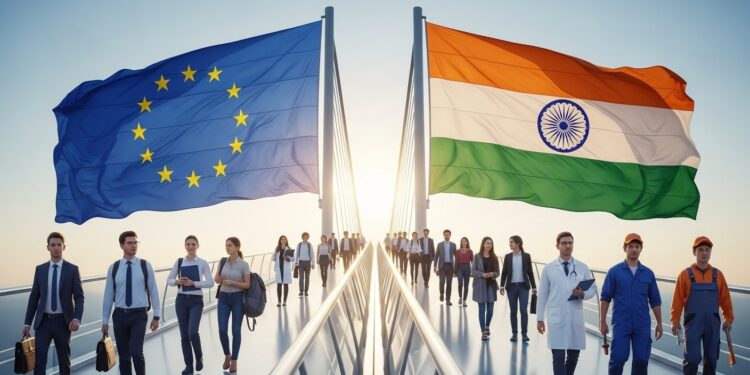 UE-Inde : Un Accord Mobilité Révolutionne les Échanges de Talents - Viral Mag LUnion européenne et lInde signent un accord mobilité facilitant la circulation des étudiants chercheurs et professionnels qualifiés Un bureau dassistance juridique ouvre à New Delhi pour attirer les talents vers lEurope Viral Mag