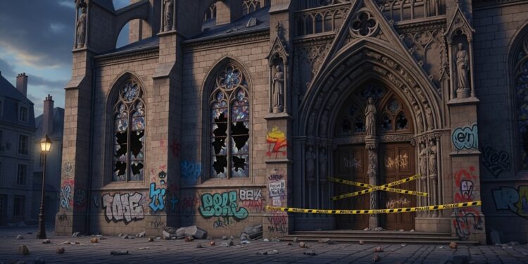 Une église de Metz déjà victime dun cambriolage et de profanations subit un nouveau vandalisme en janvier 2026 Acte lâche dans un climat préoccupant pour le patrimoine religieux français   Viral Mag