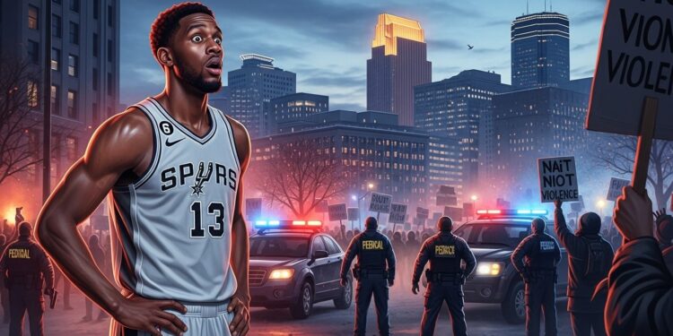 Victor Wembanyama exprime son horreur après les décès de deux civils américains tués par agents fédéraux à Minneapolis lors dopérations anti immigration La NBA réagit timidement face à la controverse   Viral Mag