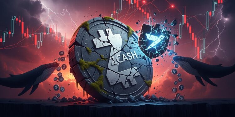 Zcash subit une forte pression baissière avec un pattern tête épaules confirmé et des ventes massives de whales Analyse détaillée des risques et perspectives pour ZEC en 2026   Viral Mag