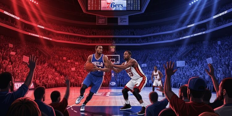 Découvrez lanalyse complète du choc NBA entre Philadelphia 76ers et Miami Heat le 27022026  enjeux stars tactiques et pronostics pour ce match crucial en Conférence Est   Viral Mag