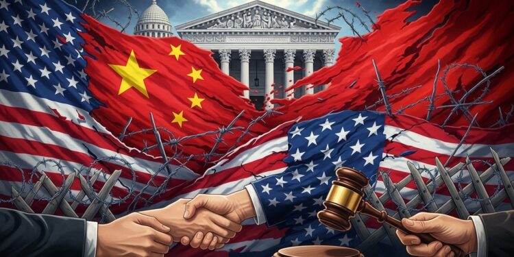 Accords Commerciaux Américains Résistent au Revers Judiciaire - Viral Mag Malgré la décision de la Cour suprême invalidant certains droits de douane Washington affirme que les accords avec lUE la Chine et dautres perdurent Nouvelles taxes temporaires et rencontre Trump Xi en vue Viral Mag