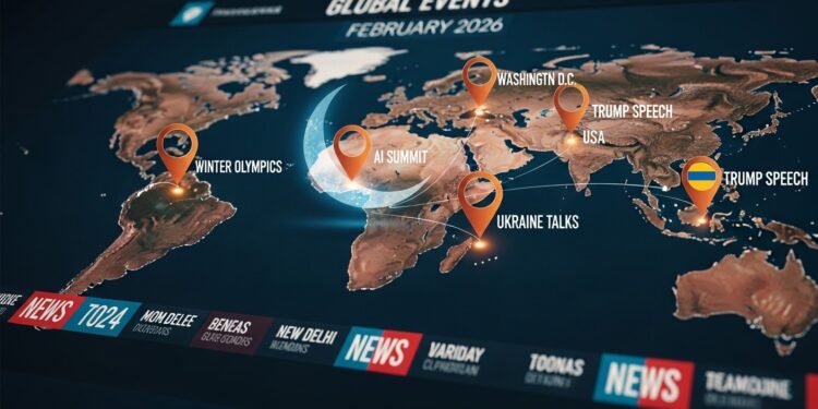 Découvrez lagenda international chargé du 18 au 26 février 2026  JO dhiver en Italie sommet IA à New Delhi ramadan Trump procès majeurs et tensions géopolitiques mondiales   Viral Mag