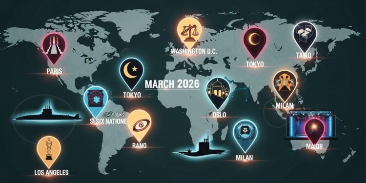 Découvrez lagenda international complet de mars 2026  procès retentissants sommets politiques sport mode économie et fêtes religieuses Les rendez vous incontournables du mois   Viral Mag
