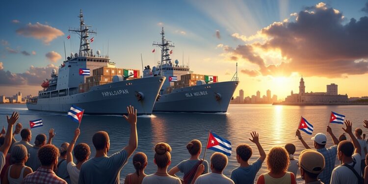 Deux navires mexicains livrent plus de 800 tonnes daide à Cuba face à une crise énergétique aggravée par les pressions américaines Solidarité régionale en action   Viral Mag