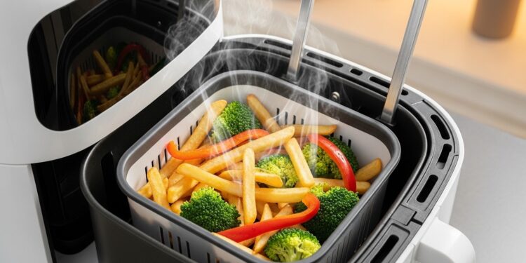 Airfryer : L’Accessoire à Moins de 15€ Qui Révolutionne Tout - Viral Mag Découvrez ce panier en silicone Lékué à 1499 € qui protège votre Airfryer simplifie le nettoyage et améliore vos cuissons croustillantes sans effort Un indispensable à prix mini Viral Mag