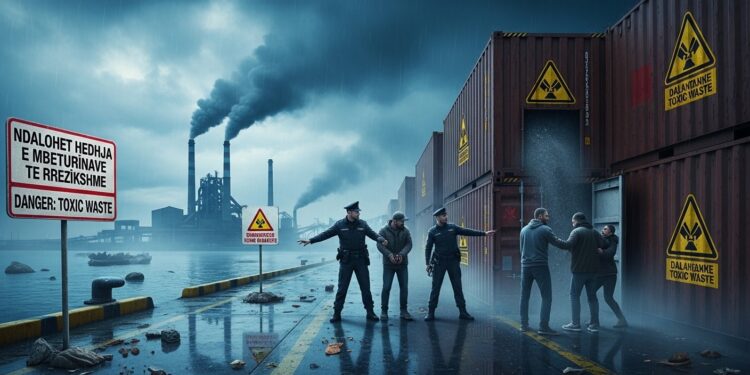 La police albanaise interpelle 20 suspects dans un vaste réseau de trafic de déchets dangereux vers la Thaïlande Une enquête révélant corruption et risques environnementaux majeurs Détails choc   Viral Mag