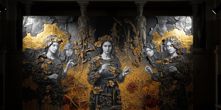 Découvrez lexposition magistrale dAnselm Kiefer à Milan  42 œuvres monumentales rendent hommage aux femmes alchimistes oubliées entre or plomb et distillation symbolique jusquau 27 septembre   Viral Mag