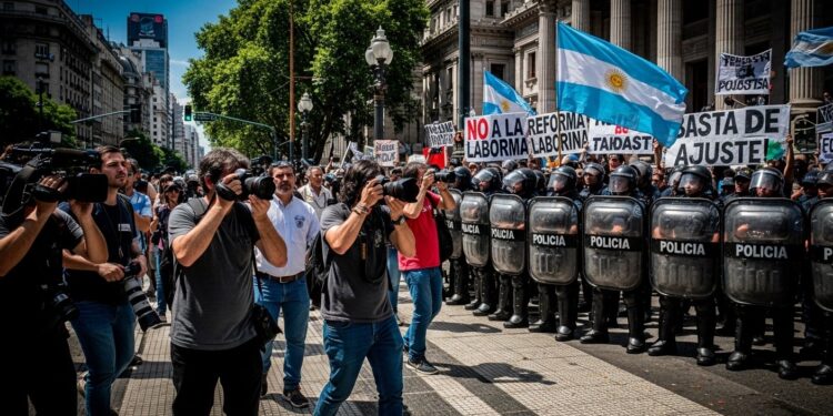 Le gouvernement argentin recommande aux journalistes des consignes de sécurité pour couvrir les manifestations contre la réforme du travail de Milei suscitant accusations de menace   Viral Mag
