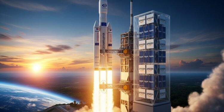 Ce jeudi Ariane 6 effectue son premier vol A64 avec 32 satellites Amazon Leo depuis Kourou marquant le début dun partenariat majeur pour concurrencer Starlink et booster léconomie européenne   Viral Mag