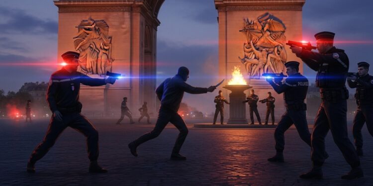 Un fiché S radicalisé libéré récemment a attaqué des gendarmes au couteau sous lArc de Triomphe le 13 février 2026 Décryptage du parcours de lassaillant et des failles de surveillance   Viral Mag