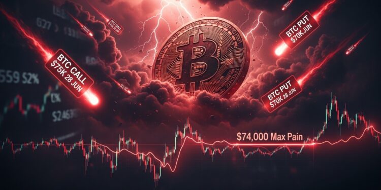 Analyse complète de limpact de lexpiration massive doptions BTC ce 13 février 2026  max pain à 74 000 $ volatilité attendue et perspectives pour Bitcoin en pleine correction   Viral Mag