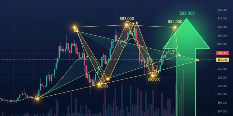 Le Bitcoin forme un pattern Gartley haussier sur les graphiques Analyse technique détaillée  support Fibonacci clé à 60 000 $ cible potentielle 80 82k Décryptage complet et perspectives 2026   Viral Mag